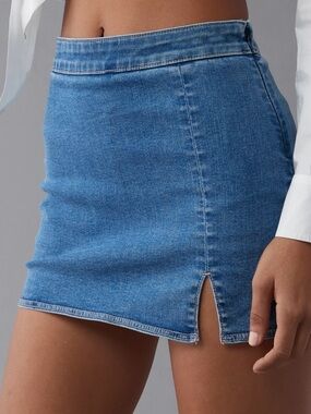 RSQ Dark Indigo Denim Mini Skirt